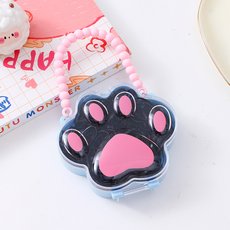 Portable cat claw box black disposable rubber band