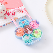 Portable small cherry blossom box color disposable rubber band