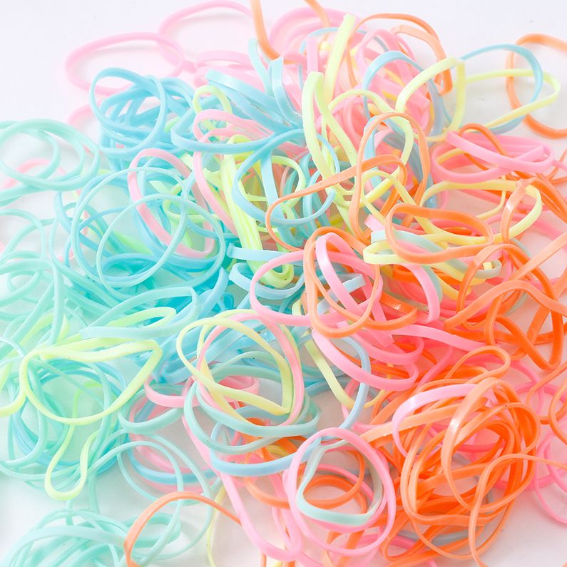 Portable small cherry blossom box color disposable rubber band