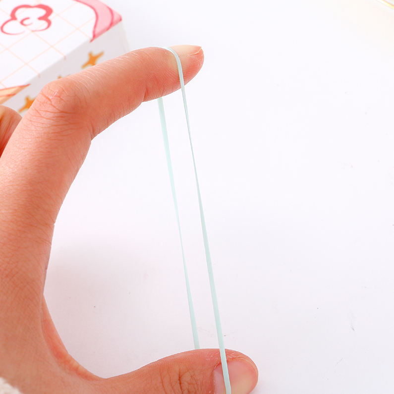 Portable small cherry blossom box color disposable rubber band
