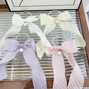 Delicate girly ribbon scrunchie