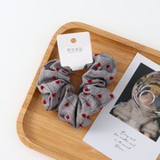 Korean love printed large intestine ring