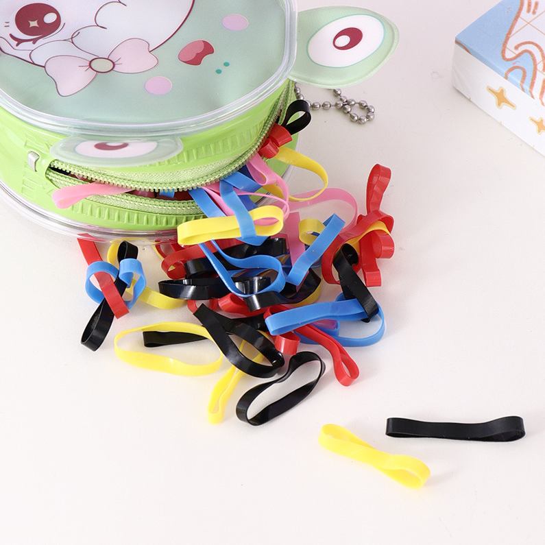 Cute round bag disposable rubber band