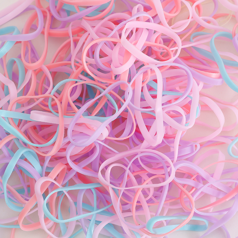 Big five-pointed star bottle colored disposable rubber band