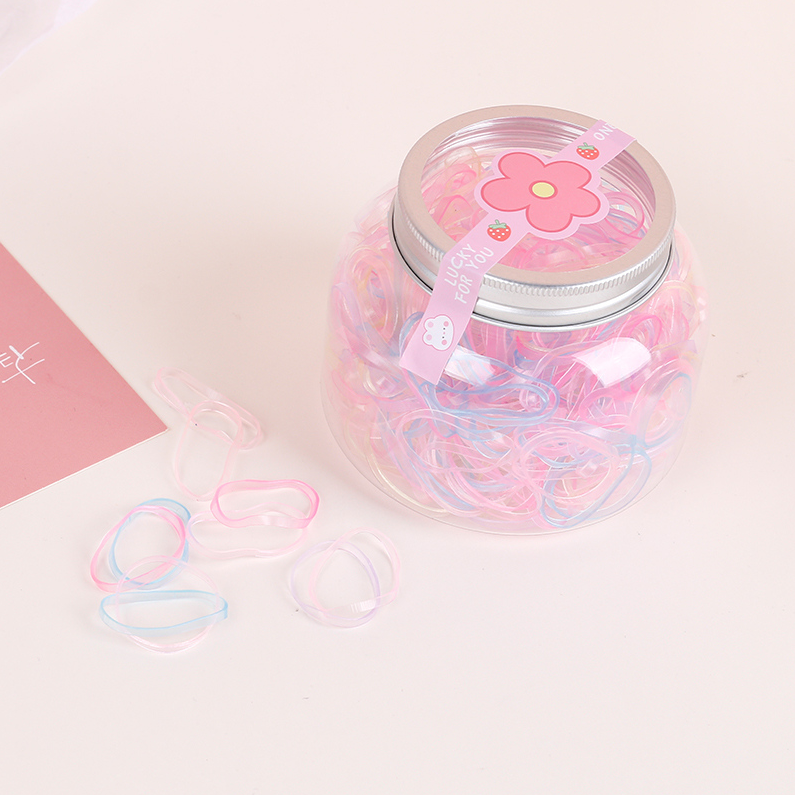 Disposable rubber bands in large capacity bottles