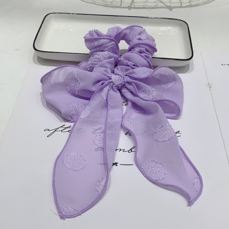Purple jacquard ribbon band