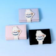 Cute Pinwheel Small White Rabbit Small Three Fold Women's Pu