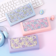 Floral Triple Fold Long Purse for Women (Mixed colors)