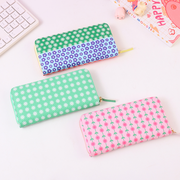 Colorful World Zipper Long Purse for Women (Mixed colors)