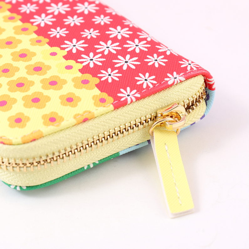 Colorful World Zipper Long Purse for Women (Mixed colors)