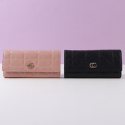 Stylish Letter Checkered Multi-functional Long Purse for Wom