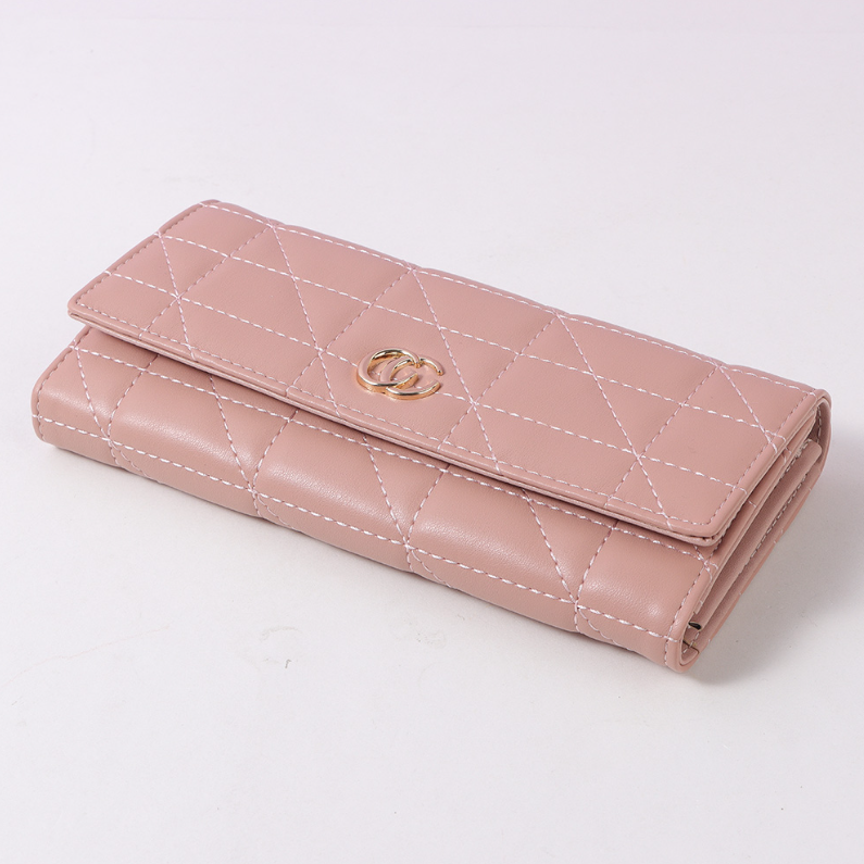 Stylish Letter Checkered Multi-functional Long Purse for Wom