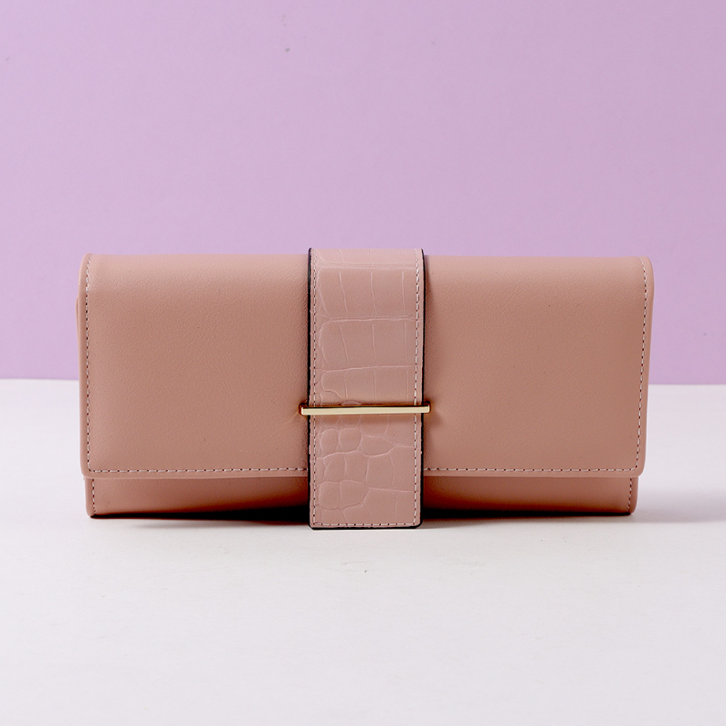 Style Drawstring Multi-functional Long Purse for Women (Mixe