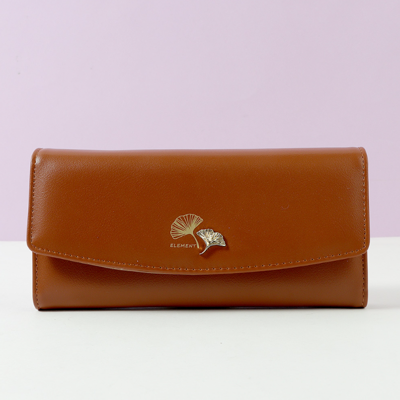 Elegant Maple Leaf Multi-functional Long Purse for Women (Mi