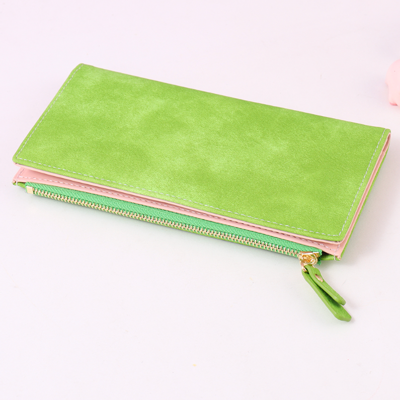 Edgy Smudge Two-fold Long Purse for Women (Mixed colors)