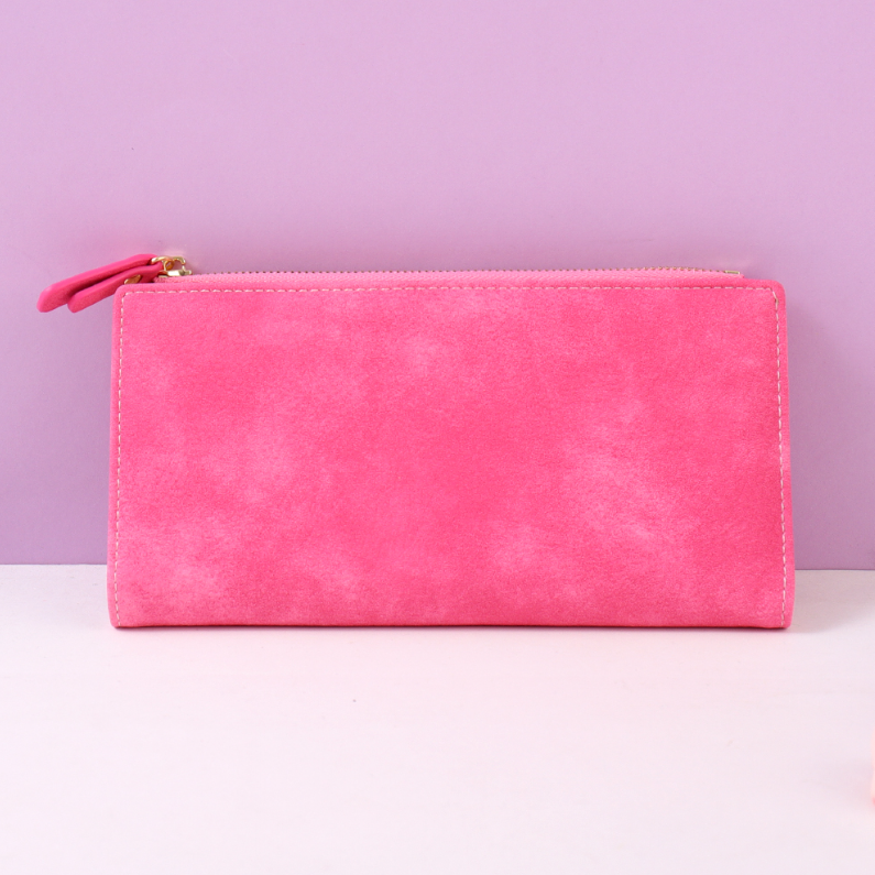 Edgy Smudge Two-fold Long Purse for Women (Mixed colors)