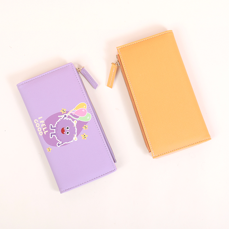 Little Monster Two-Fold Long Purse for Women (Mixed colors)