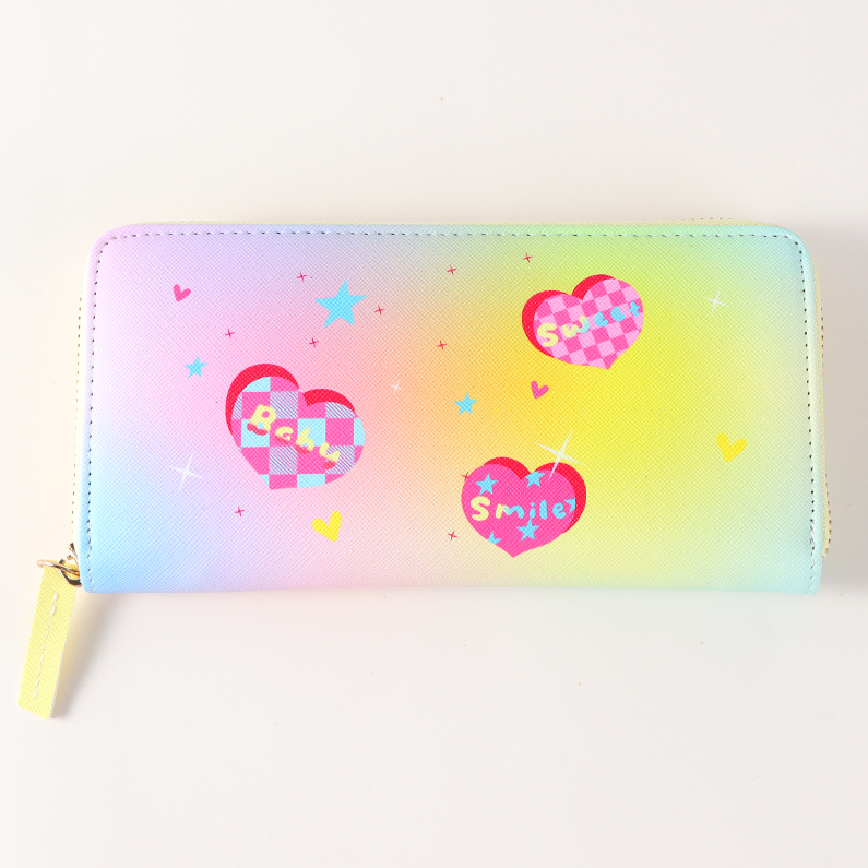 Love Dream Zipper Long Purse for Women (Mixed colors)