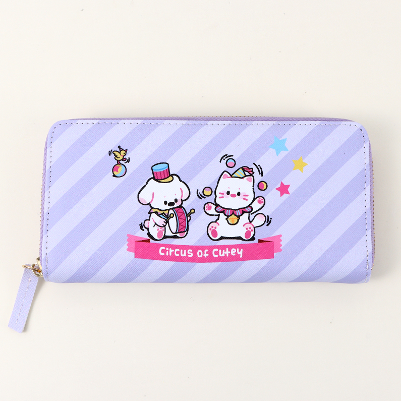 Circus Zipper Long Purse for Women (Mixed colors)