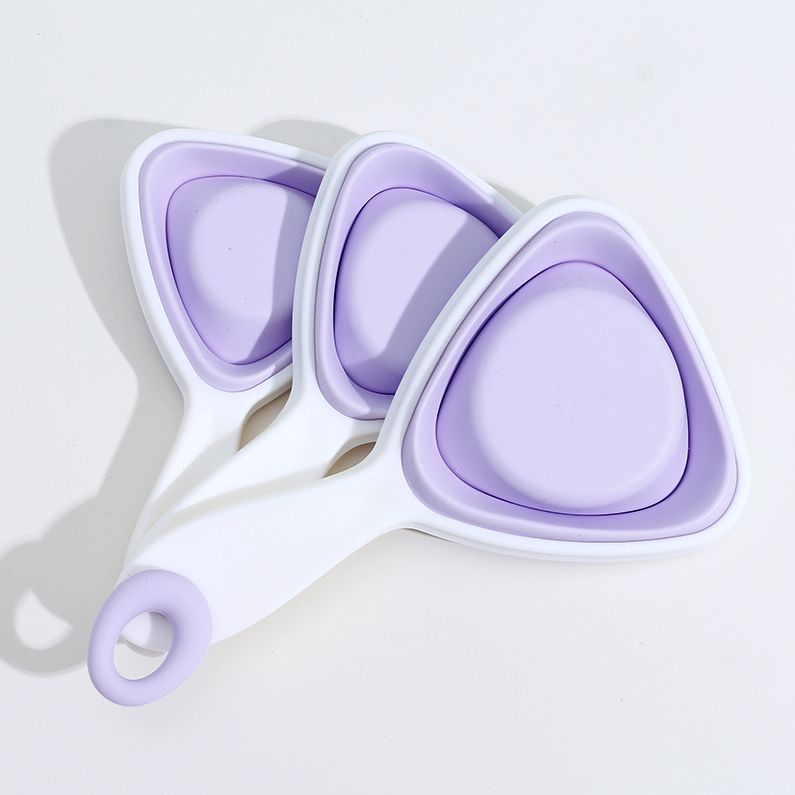 Foldable Measuring Cup 3 PCS/Set (Purple)