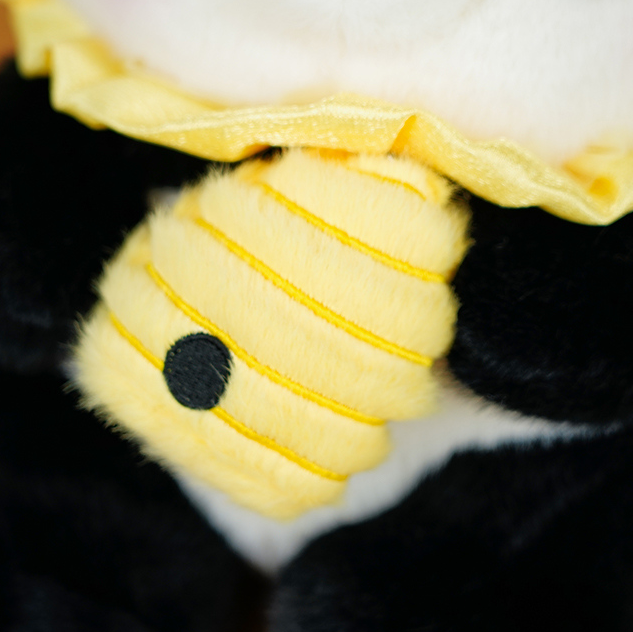 Bee Flower Panda Stuffed Doll (M) (25cm) (Bobo)