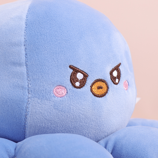 Funny Reversible Octopus Plush Doll (Pink Blue) (M)