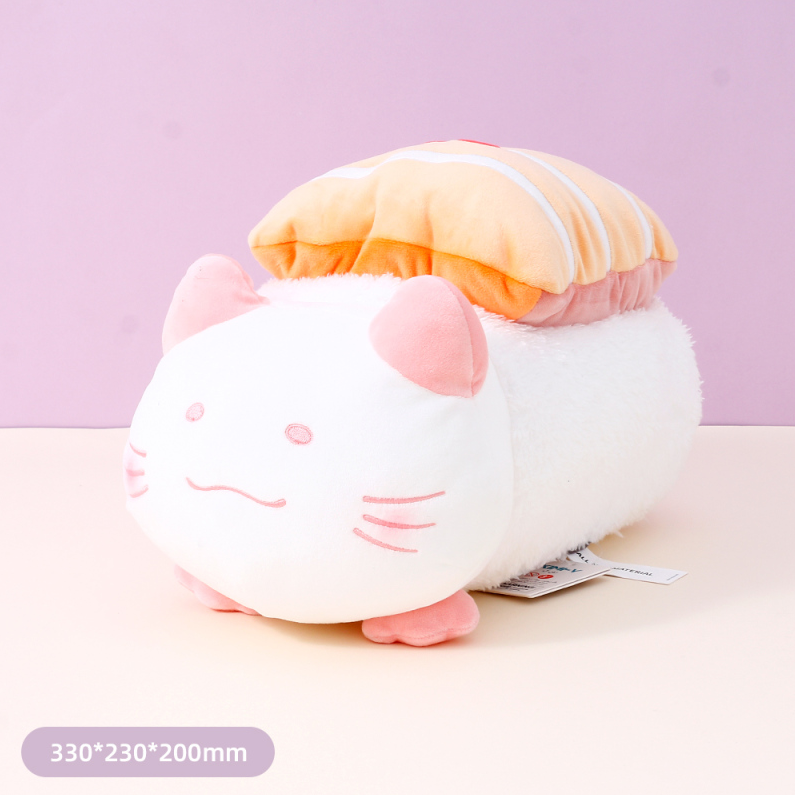 Salmon Sushi Cat Doll (medium) (33CM)