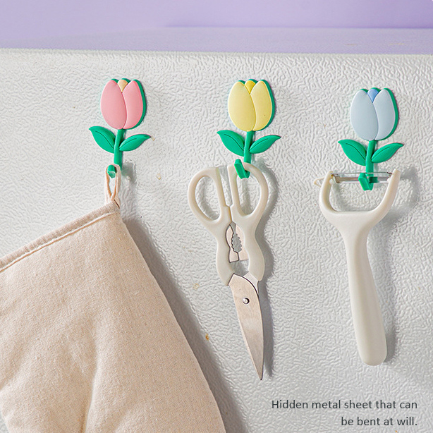 Tulip Creative Hook Fridge Magnet (Yellow)