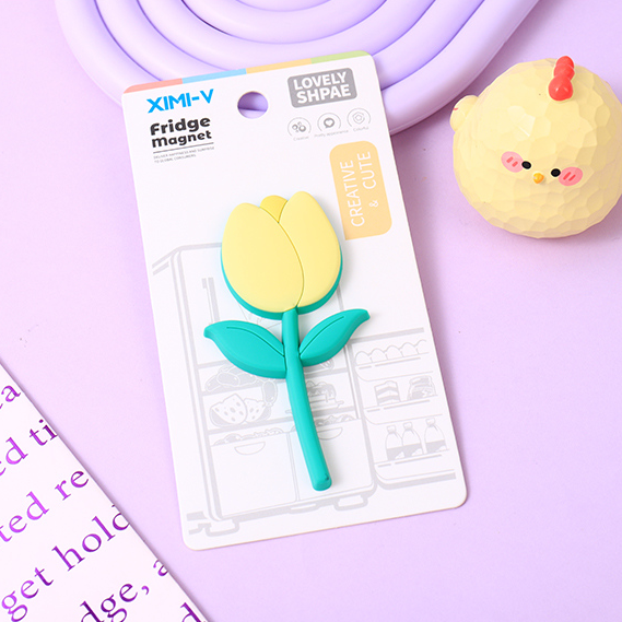 Tulip Creative Hook Fridge Magnet (Yellow)