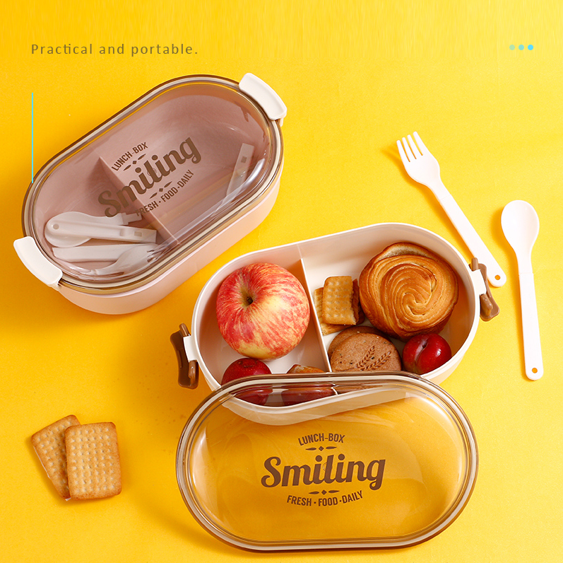 Simple Single-Deck Simple Divided Lunch Box
