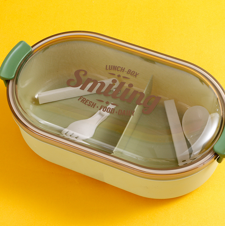 Simple Single-Deck Simple Divided Lunch Box