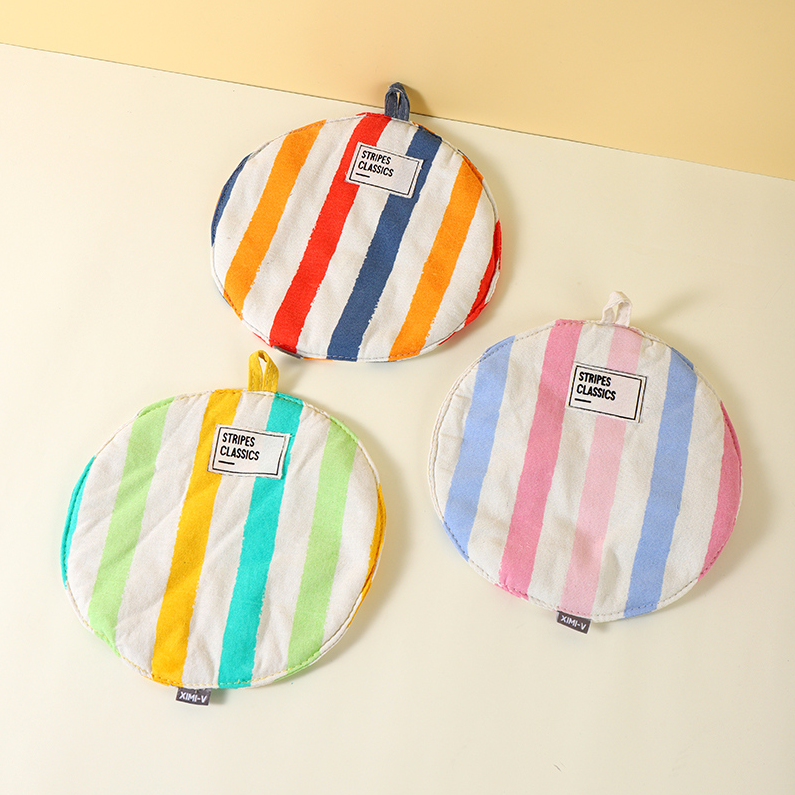 Colorful Stripe Series Pot Mat