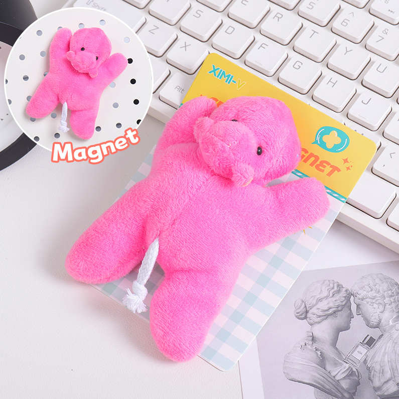 Hippo Shape Fridge Magnet (Rose Red)