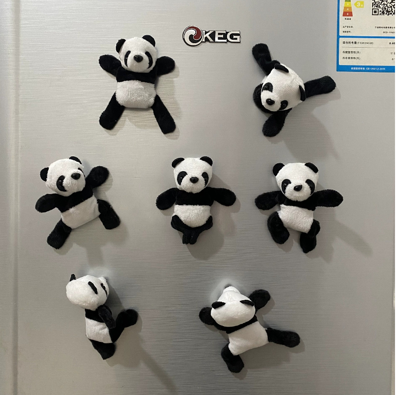 Panda Shape Fridge Magnet (Black & White)