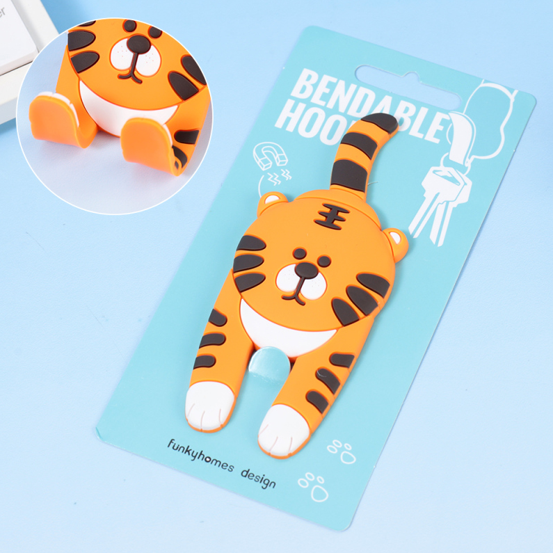 Cute Animal Multi-functional Hook Fridge Magnet (Baby Tiger)