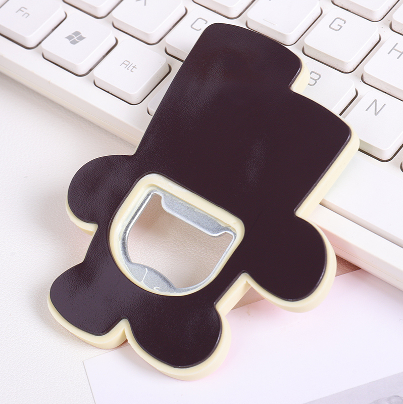 Cartoon Garlic Bottle Opener Fridge Magnet (White)