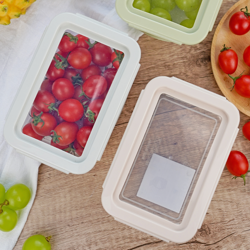 Small rectangular silicone retractable cover plastic fresh-k