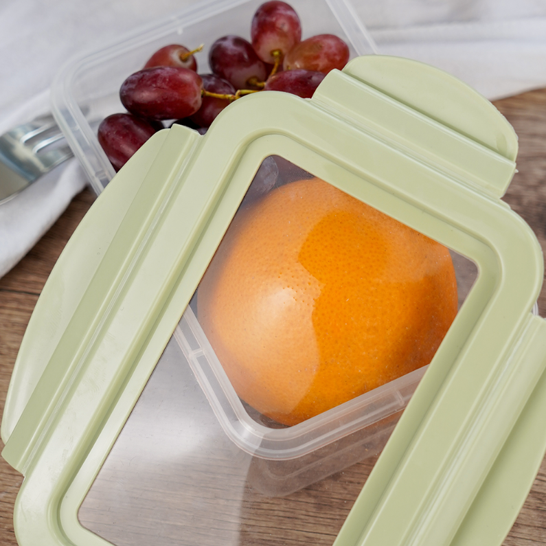 Small rectangular silicone retractable cover plastic fresh-k