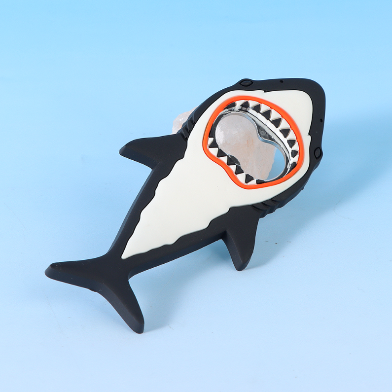 Creative Cartoon Shark Refrigerator Sticker Bottle Opener (C