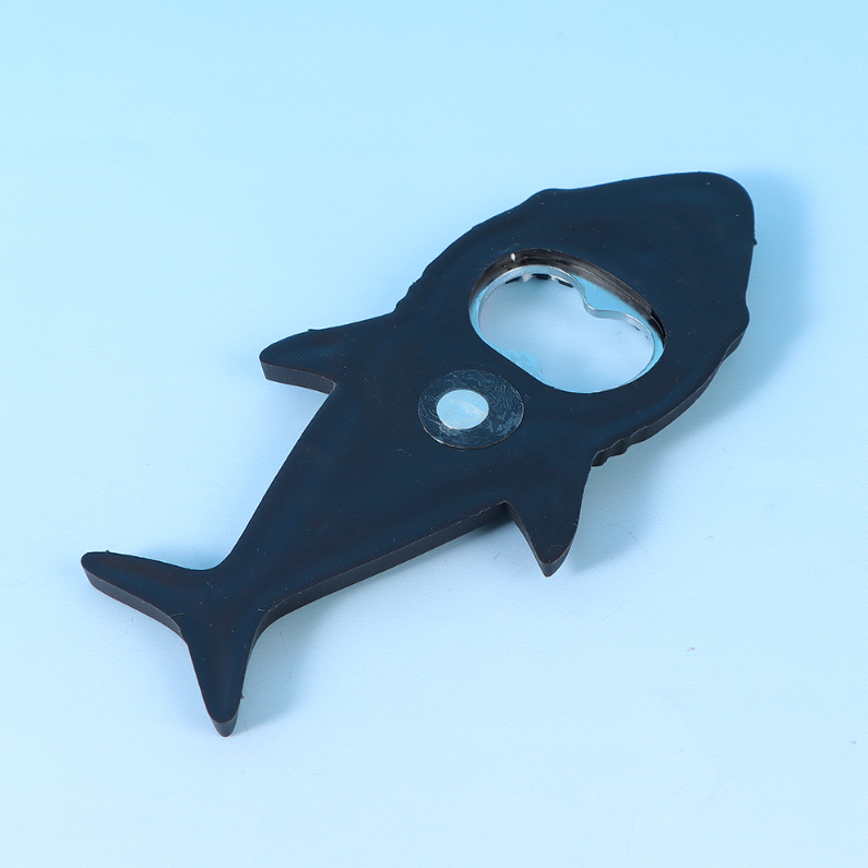 Creative Cartoon Shark Refrigerator Sticker Bottle Opener (C
