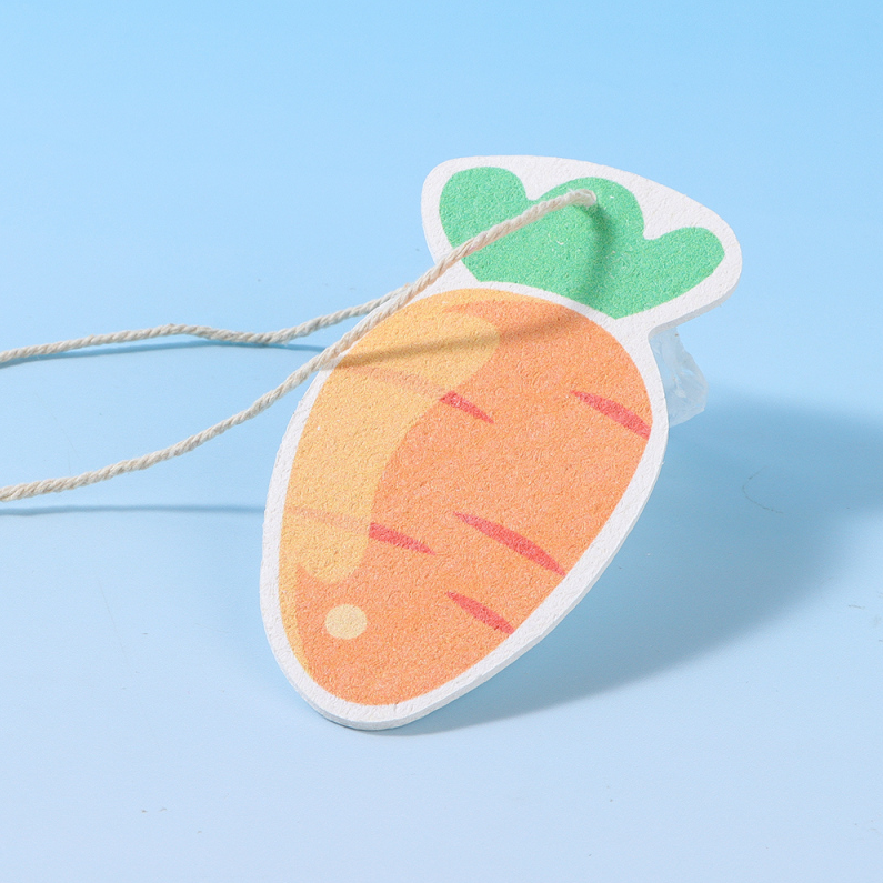 Wood Pulp Cotton Dishwashing Sponge (Carrot)