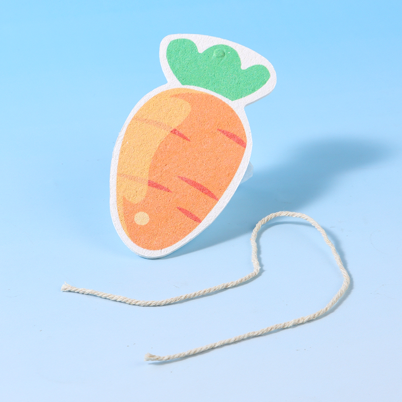 Wood Pulp Cotton Dishwashing Sponge (Carrot)