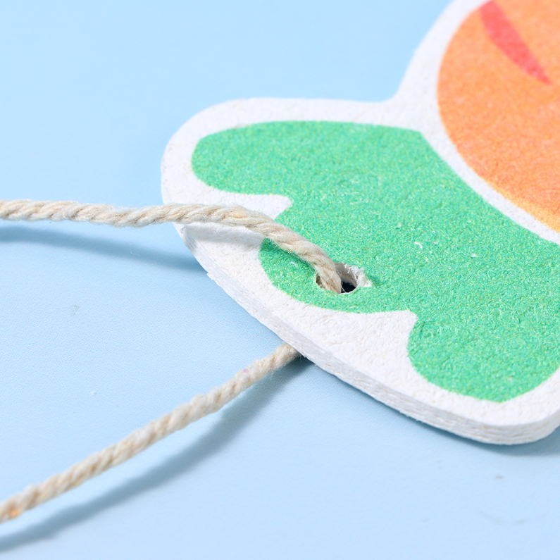 Wood Pulp Cotton Dishwashing Sponge (Carrot)