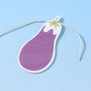 Wood Pulp Cotton Dishwashing Sponge (Eggplant)