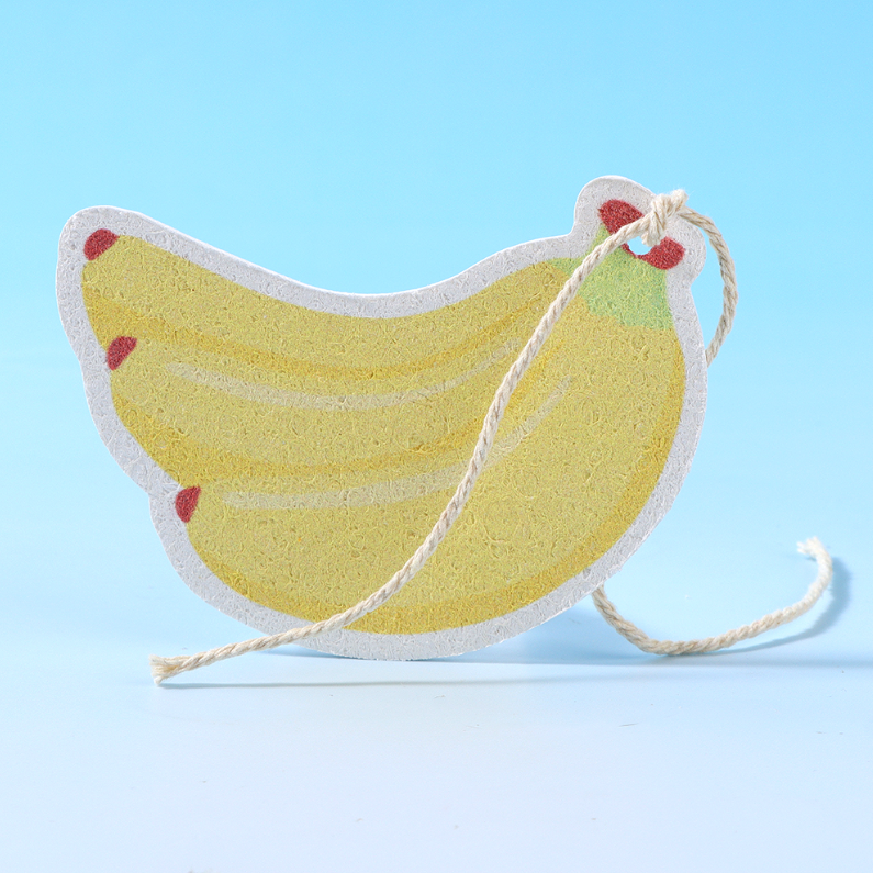Wood Pulp Cotton Dishwashing Sponge (Banana)