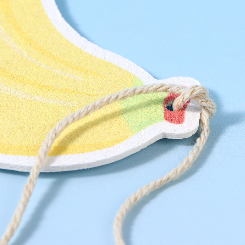 Wood Pulp Cotton Dishwashing Sponge (Banana)