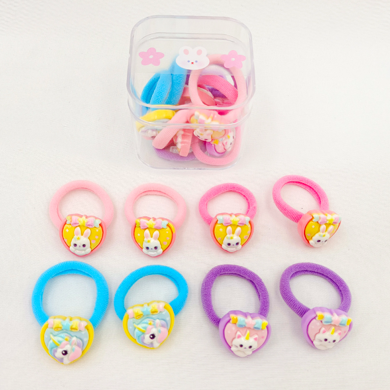 Star family series square box cartoon towel ring 8 pieces