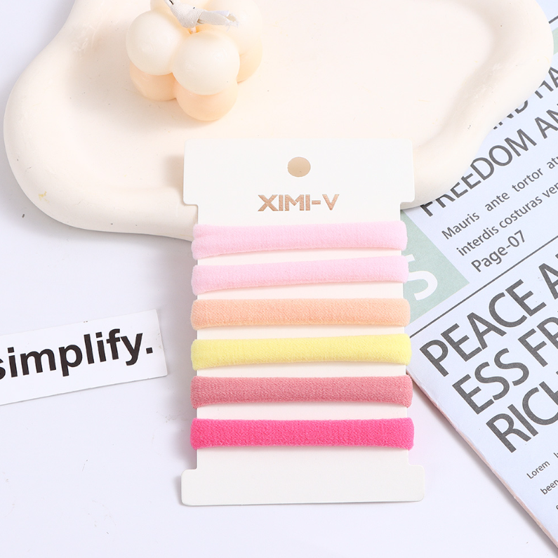 6 strips of very simple solid color towel ring #2