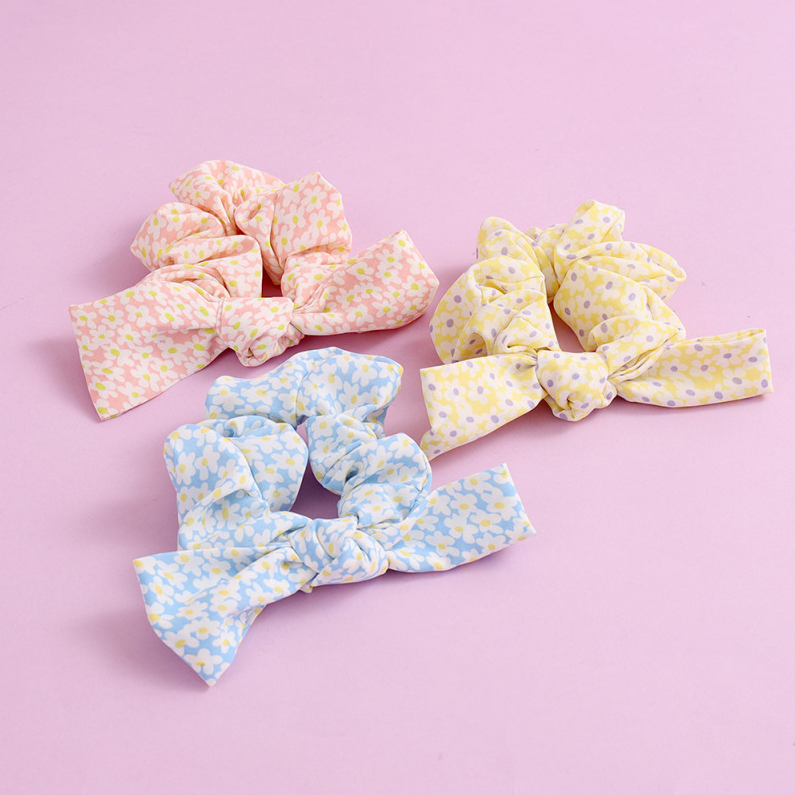Stylish floral scrunchie