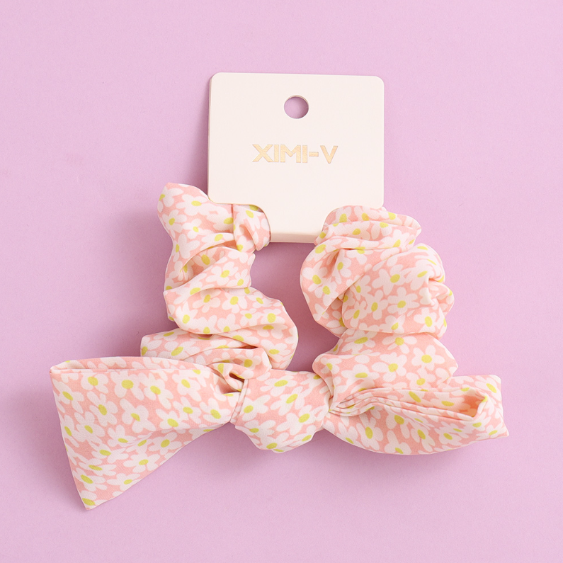 Stylish floral scrunchie